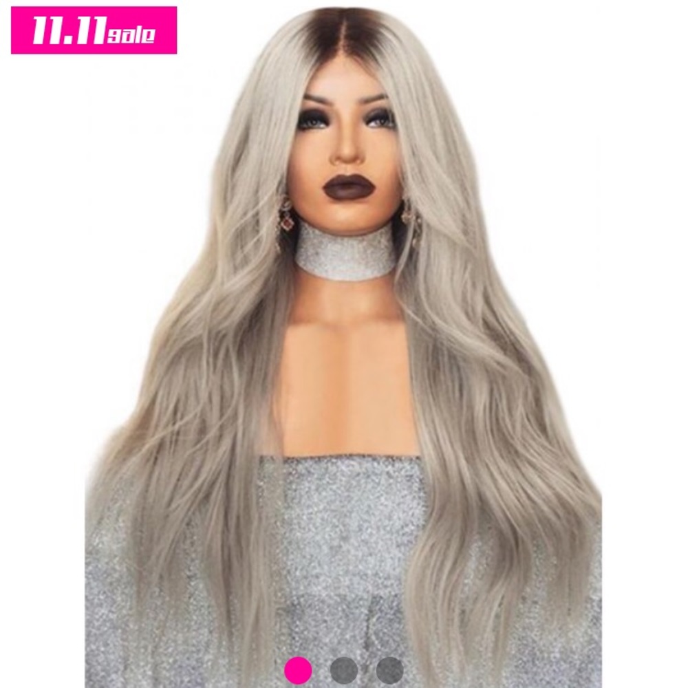 Synthetic ombré wig